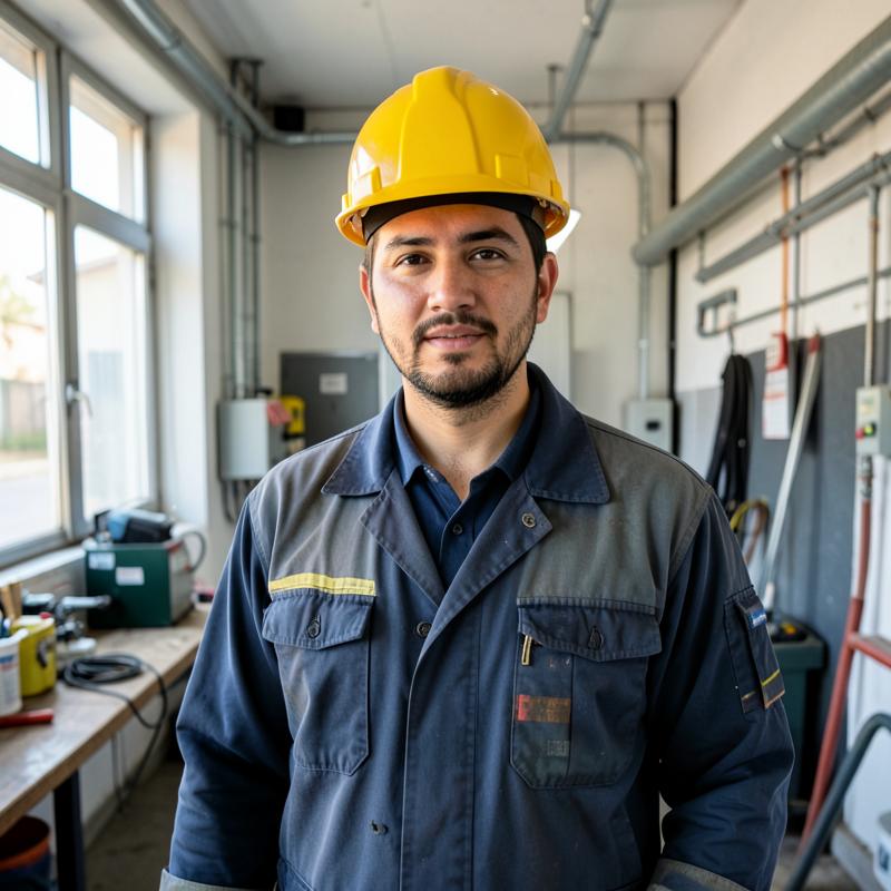 Jhon, alumno peruano, técnico de instalaciones eléctricas y climatización